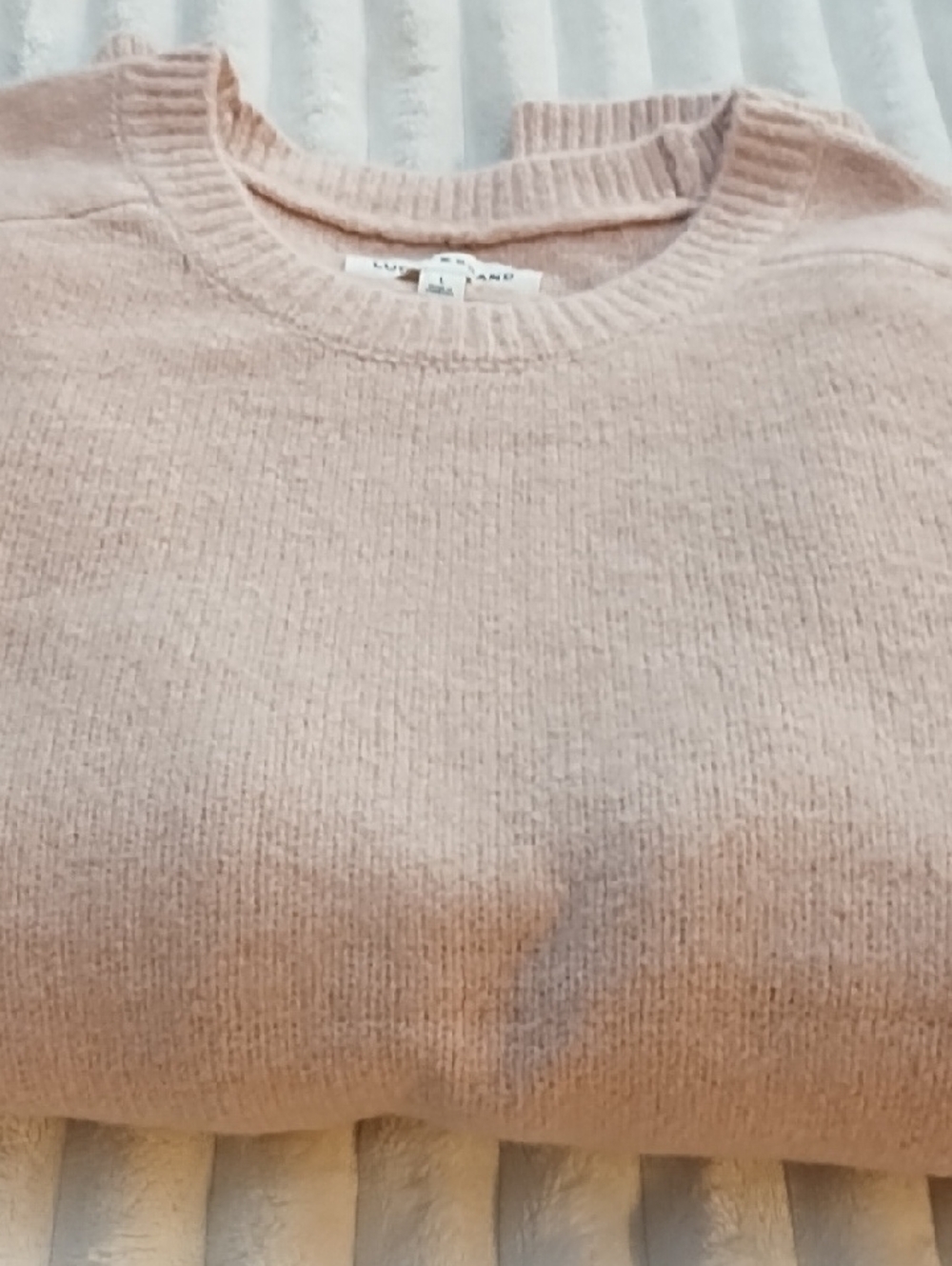 Lucky Brand Women’s Crewneck Sweater - Blush Pink - Picture 2 of 3